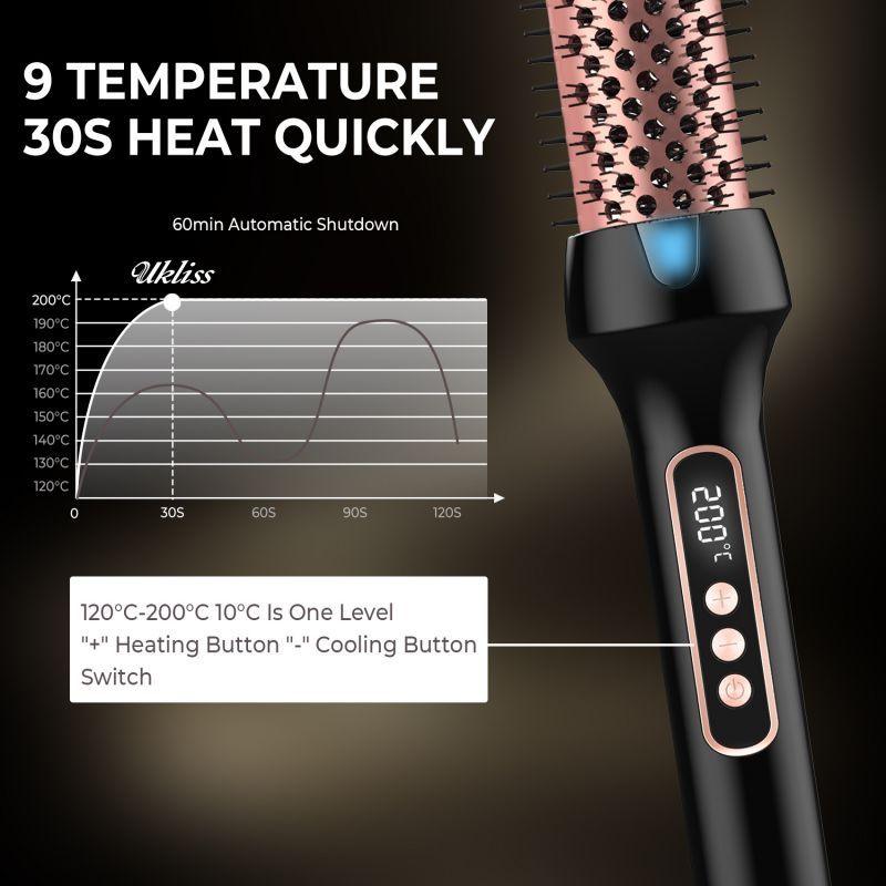 2-in-1 Styling Iron/Brush – Sleek & Curl Pro - Onaré Beauty
