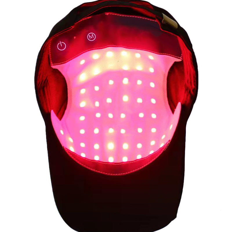 Portable LED Hair & Scalp Therapy Cap — Red + Blue Light