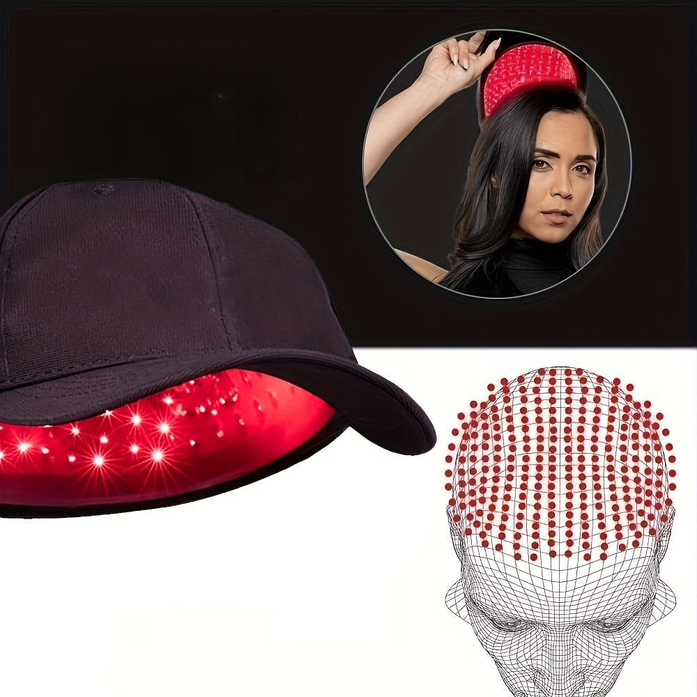 Advanced LED Hair Growth Cap — Red + Infrared Therapy