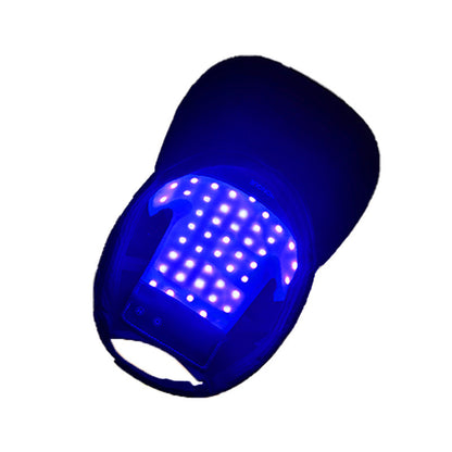 Portable LED Hair & Scalp Therapy Cap — Red + Blue Light